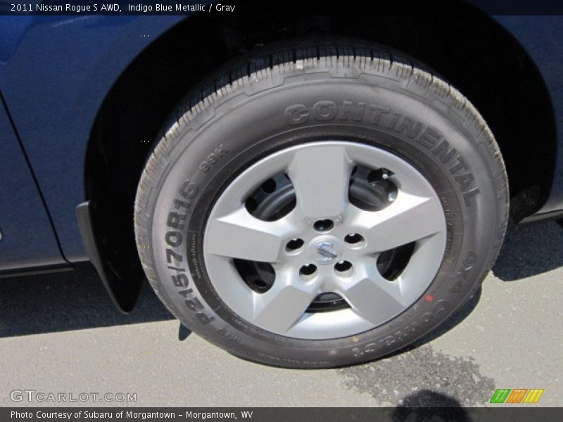 Indigo Blue Metallic / Gray 2011 Nissan Rogue S AWD