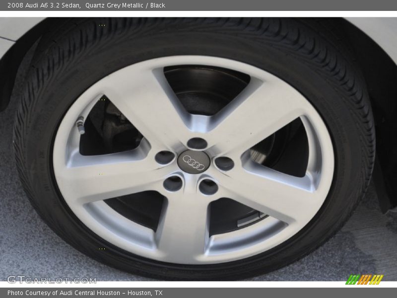 Quartz Grey Metallic / Black 2008 Audi A6 3.2 Sedan