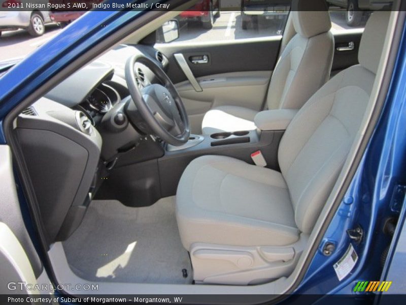 Indigo Blue Metallic / Gray 2011 Nissan Rogue S AWD