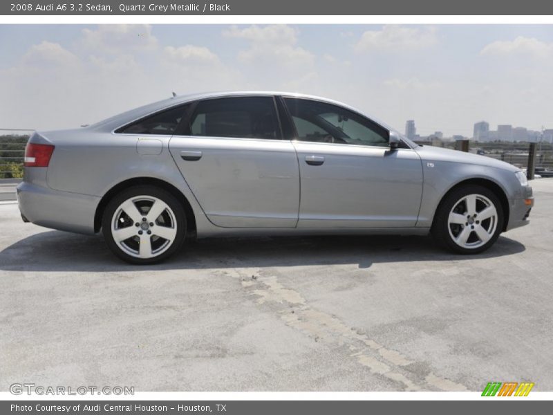Quartz Grey Metallic / Black 2008 Audi A6 3.2 Sedan