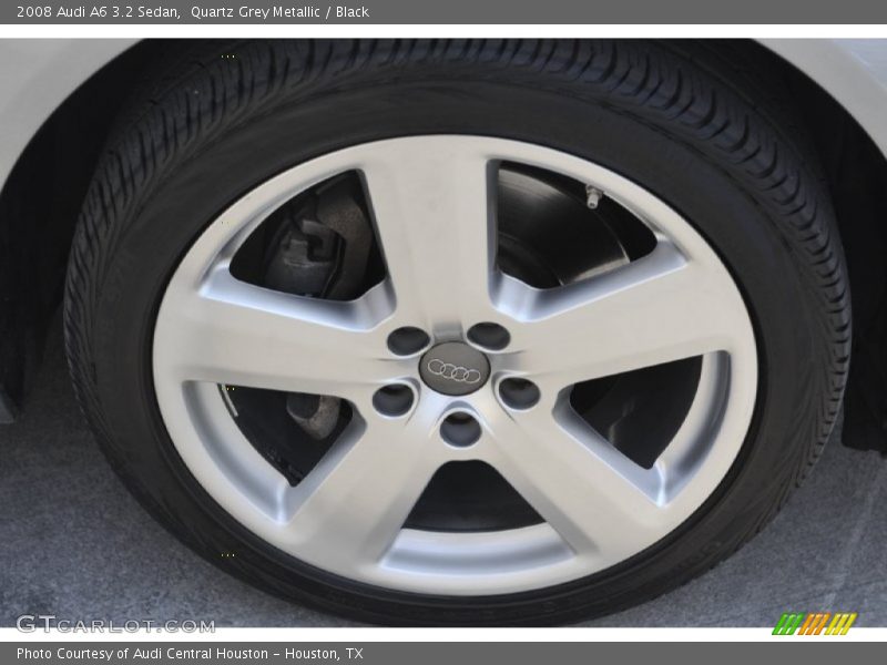 Quartz Grey Metallic / Black 2008 Audi A6 3.2 Sedan
