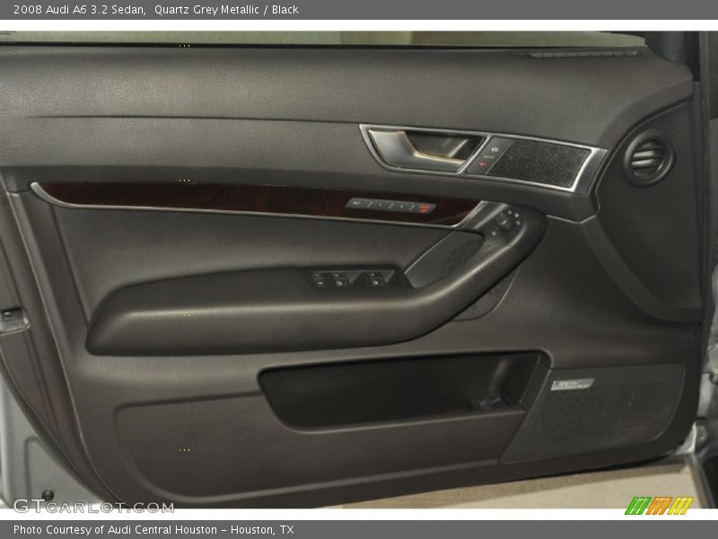 Quartz Grey Metallic / Black 2008 Audi A6 3.2 Sedan