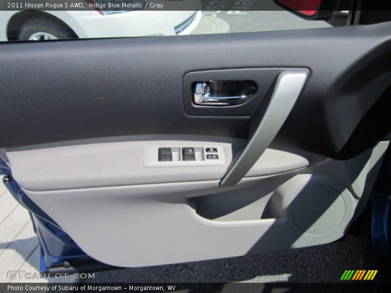 Indigo Blue Metallic / Gray 2011 Nissan Rogue S AWD