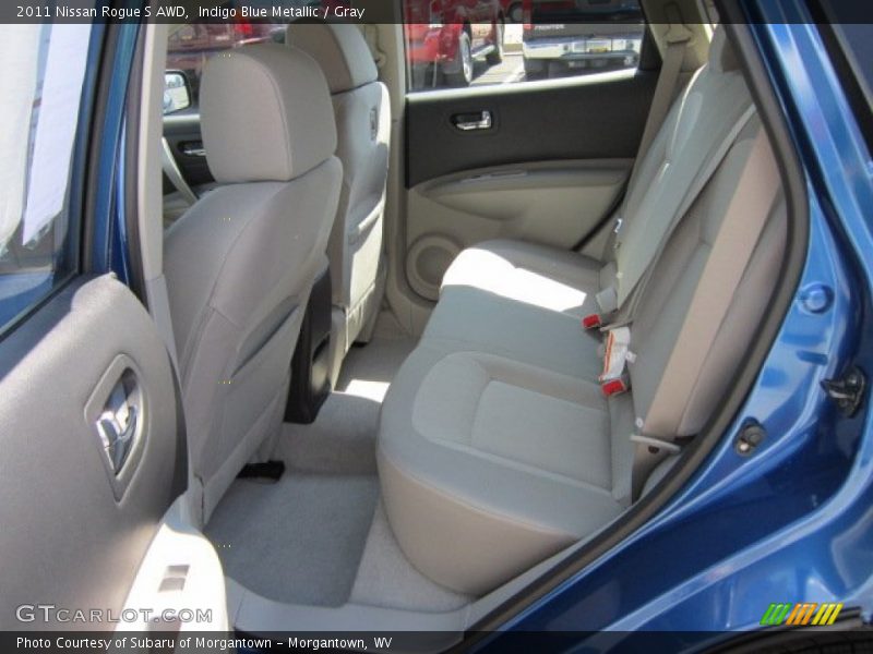 Indigo Blue Metallic / Gray 2011 Nissan Rogue S AWD
