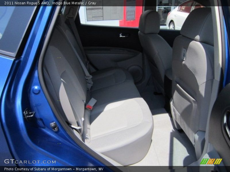 Indigo Blue Metallic / Gray 2011 Nissan Rogue S AWD