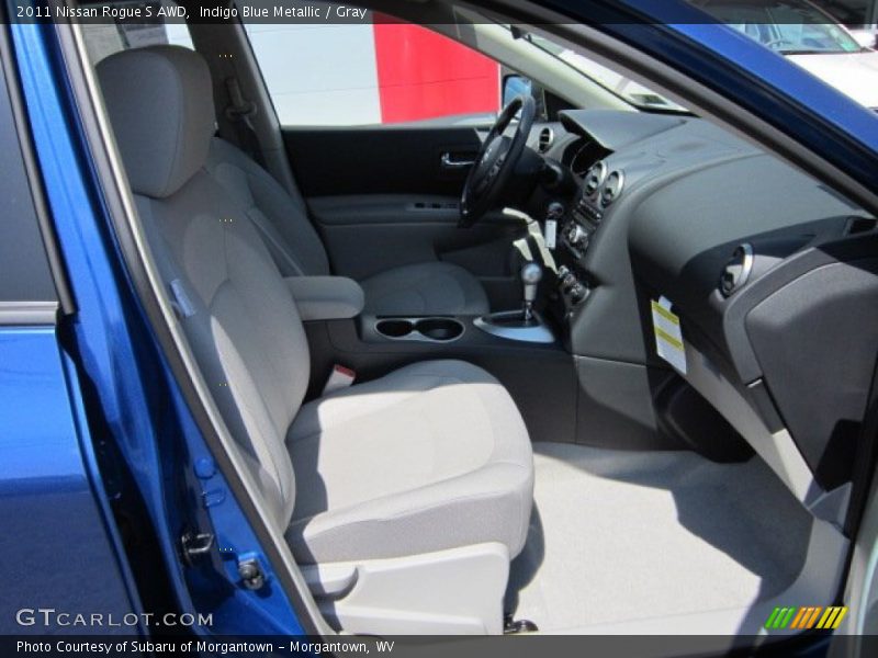 Indigo Blue Metallic / Gray 2011 Nissan Rogue S AWD