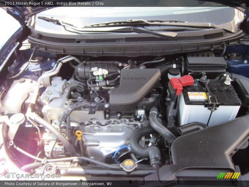 Indigo Blue Metallic / Gray 2011 Nissan Rogue S AWD
