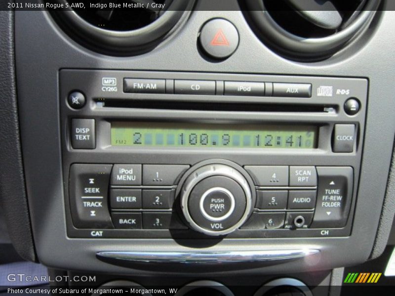 Indigo Blue Metallic / Gray 2011 Nissan Rogue S AWD