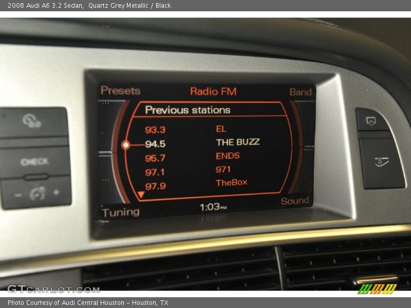 Quartz Grey Metallic / Black 2008 Audi A6 3.2 Sedan