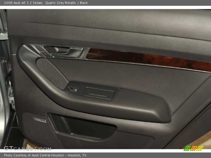 Quartz Grey Metallic / Black 2008 Audi A6 3.2 Sedan
