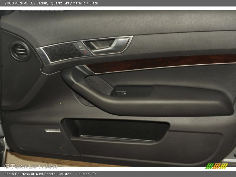 Quartz Grey Metallic / Black 2008 Audi A6 3.2 Sedan