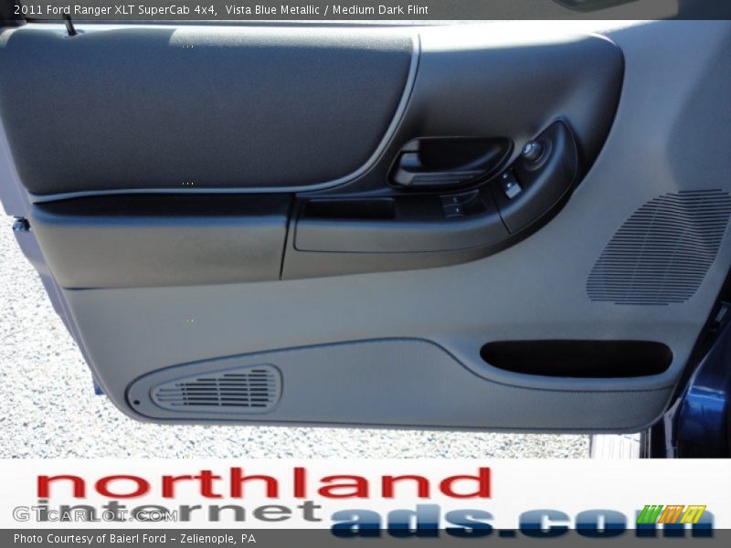 Vista Blue Metallic / Medium Dark Flint 2011 Ford Ranger XLT SuperCab 4x4