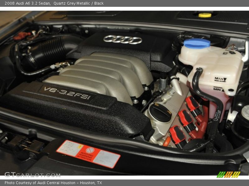 Quartz Grey Metallic / Black 2008 Audi A6 3.2 Sedan