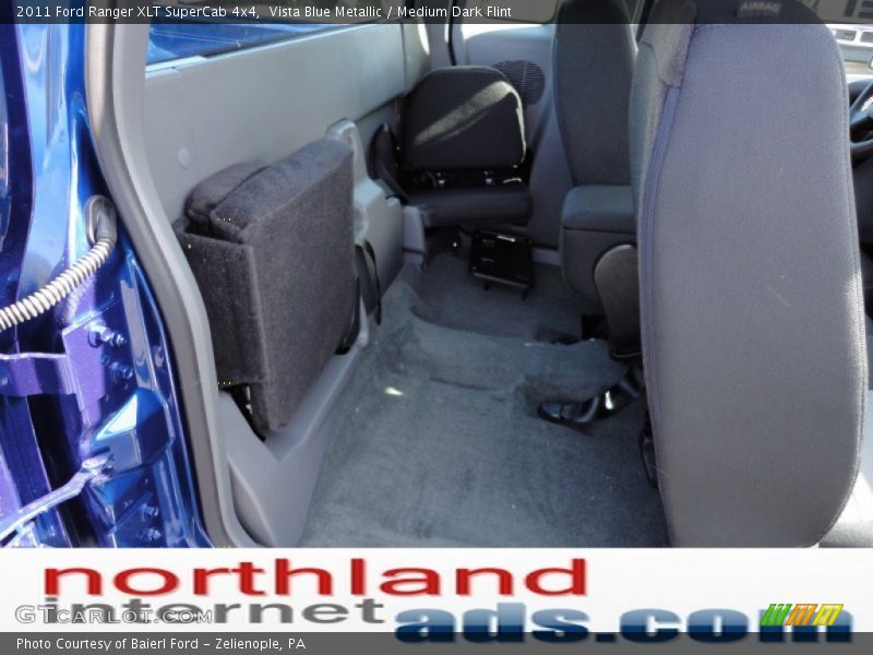 Vista Blue Metallic / Medium Dark Flint 2011 Ford Ranger XLT SuperCab 4x4