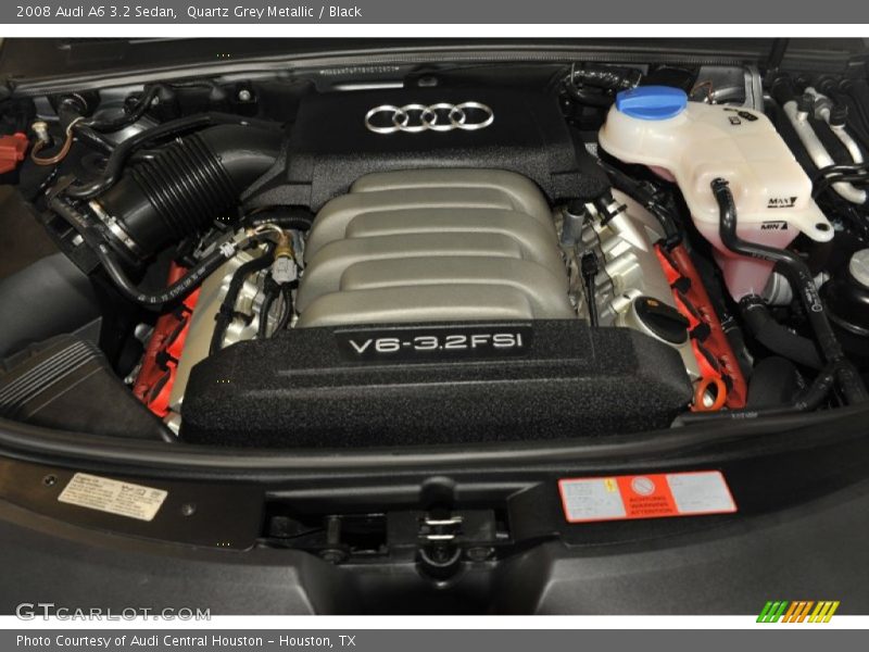 Quartz Grey Metallic / Black 2008 Audi A6 3.2 Sedan