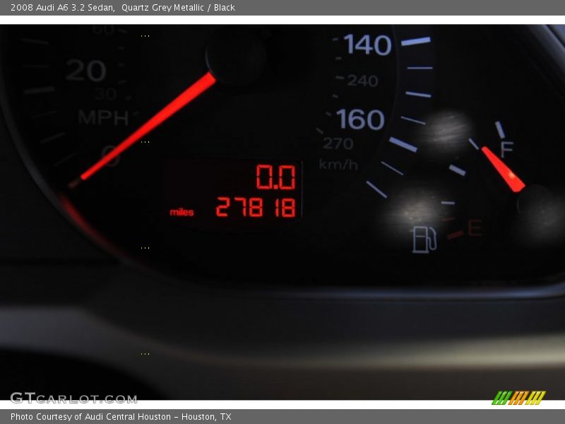 Quartz Grey Metallic / Black 2008 Audi A6 3.2 Sedan