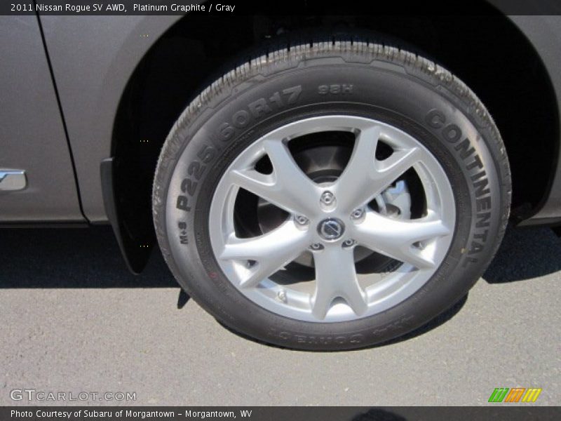 Platinum Graphite / Gray 2011 Nissan Rogue SV AWD