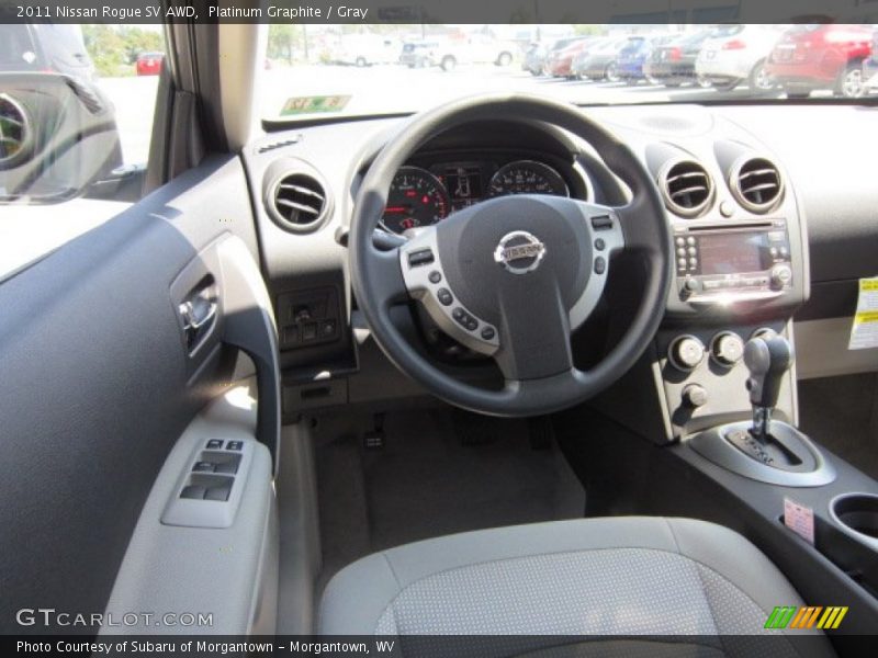 Platinum Graphite / Gray 2011 Nissan Rogue SV AWD
