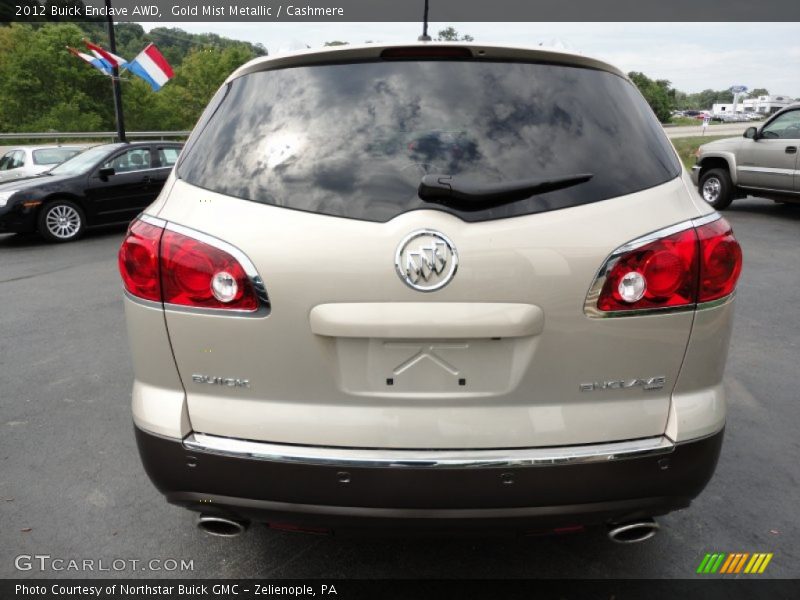 Gold Mist Metallic / Cashmere 2012 Buick Enclave AWD