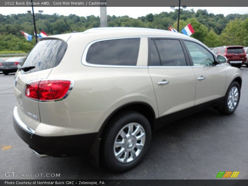 Gold Mist Metallic / Cashmere 2012 Buick Enclave AWD