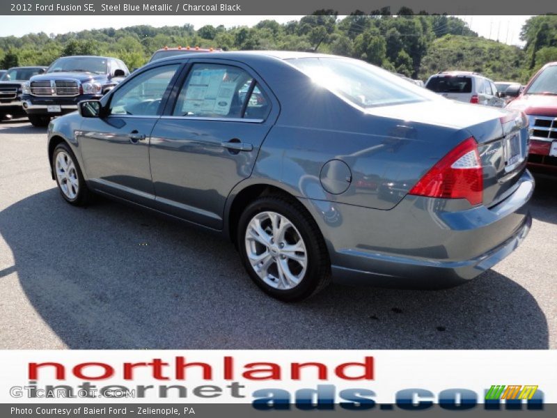 Steel Blue Metallic / Charcoal Black 2012 Ford Fusion SE