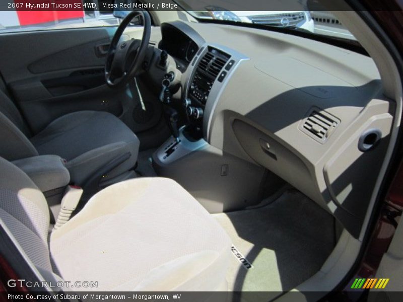 Mesa Red Metallic / Beige 2007 Hyundai Tucson SE 4WD