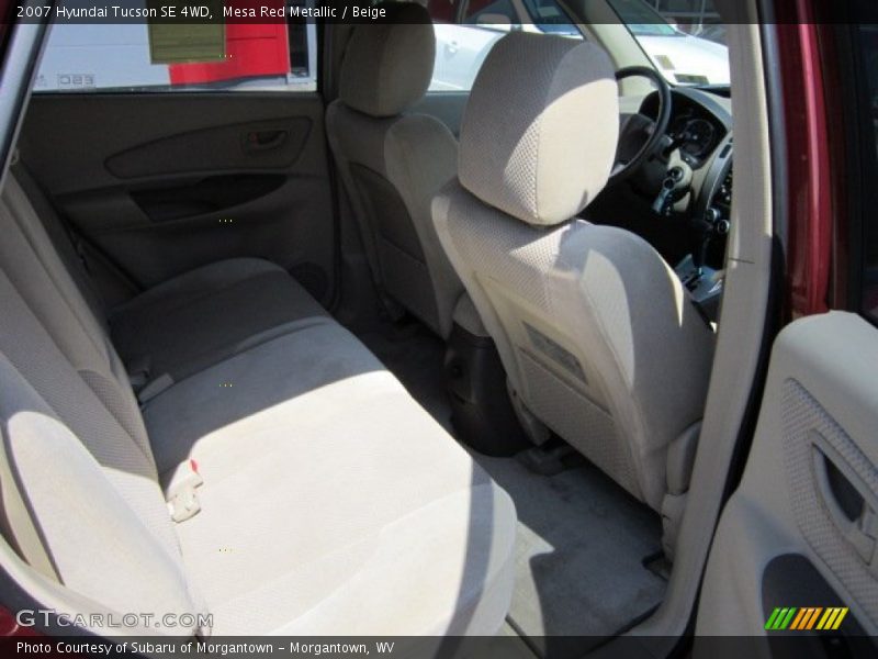 Mesa Red Metallic / Beige 2007 Hyundai Tucson SE 4WD