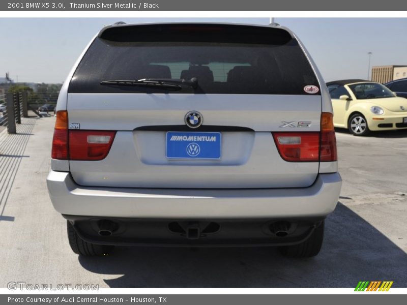 Titanium Silver Metallic / Black 2001 BMW X5 3.0i