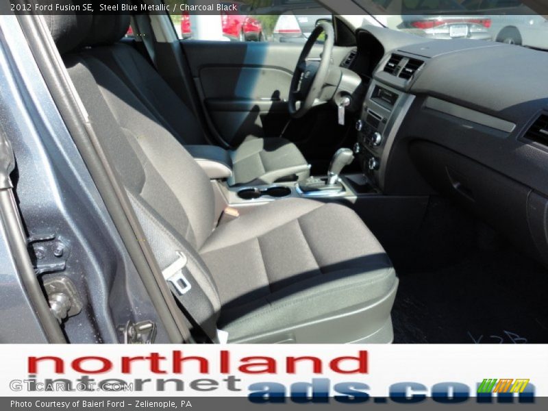 Steel Blue Metallic / Charcoal Black 2012 Ford Fusion SE
