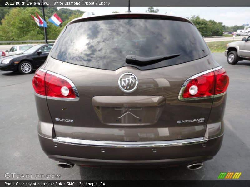 White Diamond Tricoat / Ebony 2012 Buick Enclave AWD