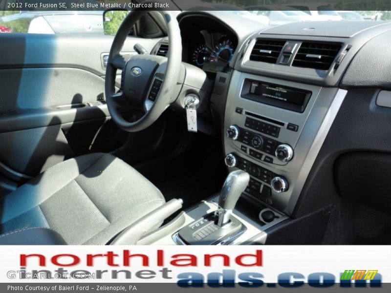 Steel Blue Metallic / Charcoal Black 2012 Ford Fusion SE