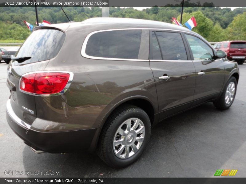 White Diamond Tricoat / Ebony 2012 Buick Enclave AWD