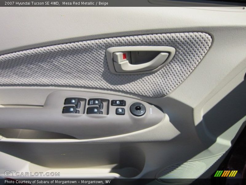 Mesa Red Metallic / Beige 2007 Hyundai Tucson SE 4WD