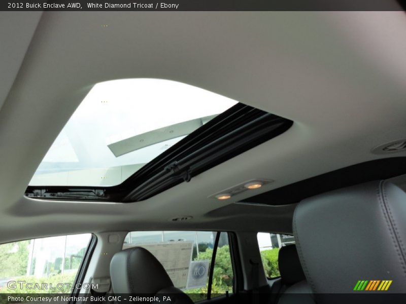 White Diamond Tricoat / Ebony 2012 Buick Enclave AWD