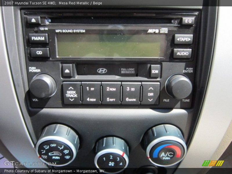 Mesa Red Metallic / Beige 2007 Hyundai Tucson SE 4WD