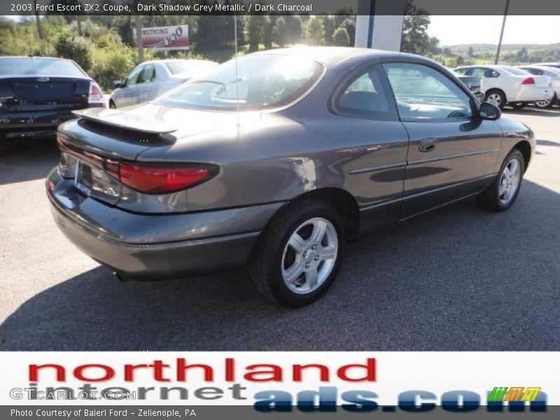 Dark Shadow Grey Metallic / Dark Charcoal 2003 Ford Escort ZX2 Coupe