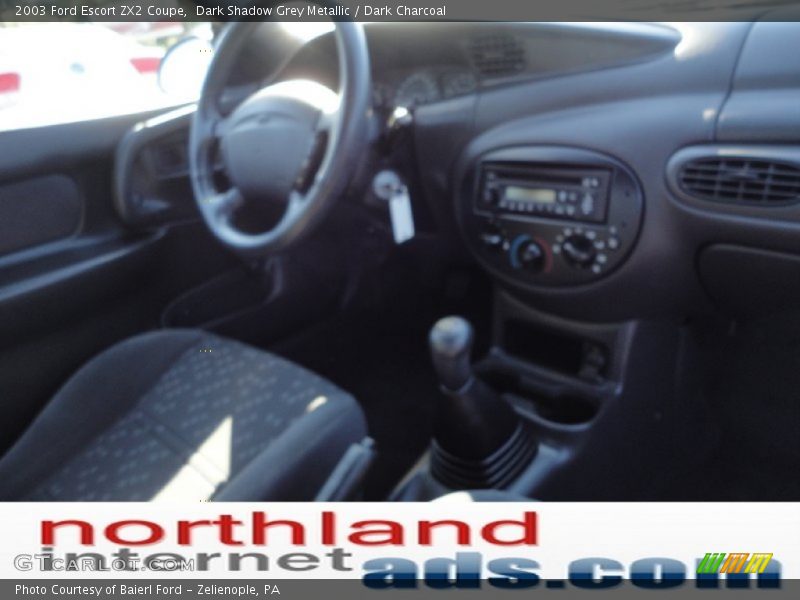 Dark Shadow Grey Metallic / Dark Charcoal 2003 Ford Escort ZX2 Coupe