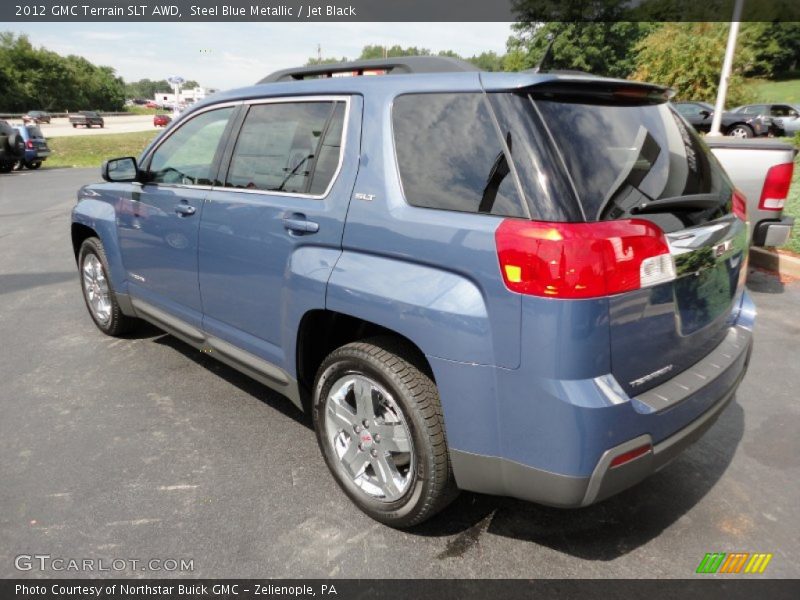 Steel Blue Metallic / Jet Black 2012 GMC Terrain SLT AWD