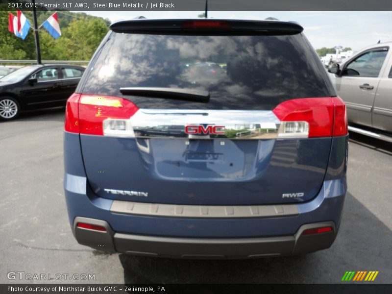 Steel Blue Metallic / Jet Black 2012 GMC Terrain SLT AWD