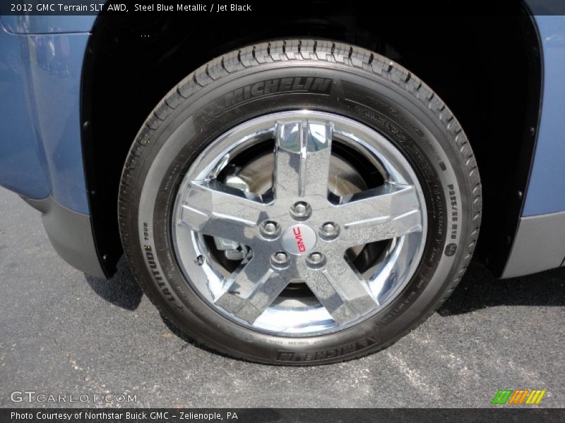 Steel Blue Metallic / Jet Black 2012 GMC Terrain SLT AWD