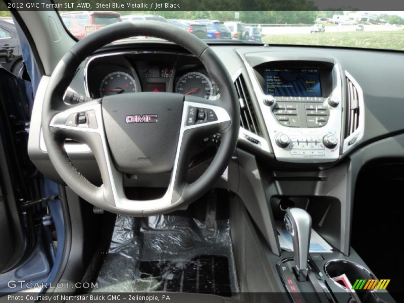 Steel Blue Metallic / Jet Black 2012 GMC Terrain SLT AWD