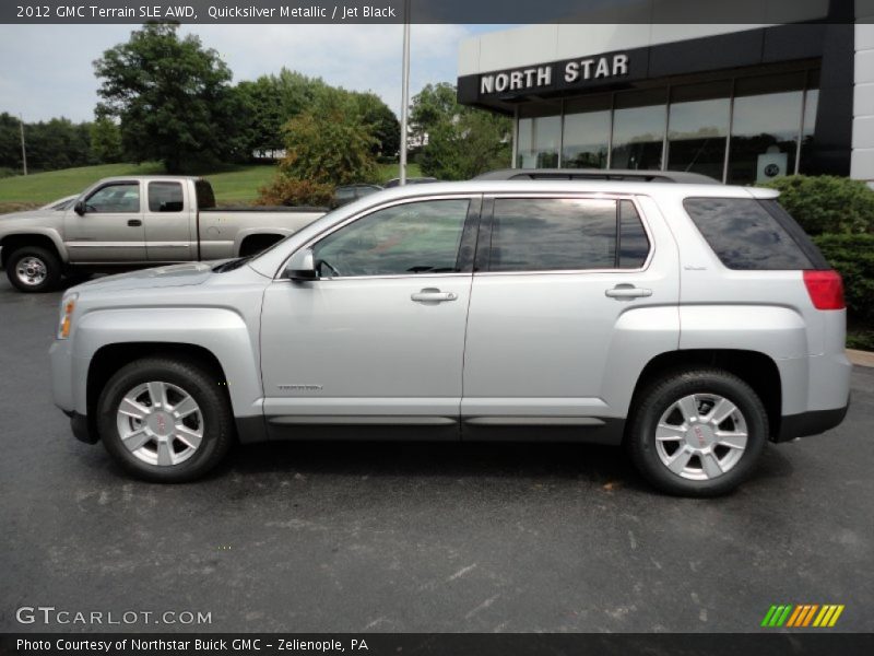 Quicksilver Metallic / Jet Black 2012 GMC Terrain SLE AWD