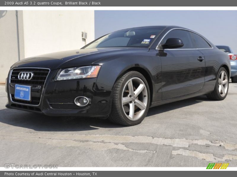 Brilliant Black / Black 2009 Audi A5 3.2 quattro Coupe