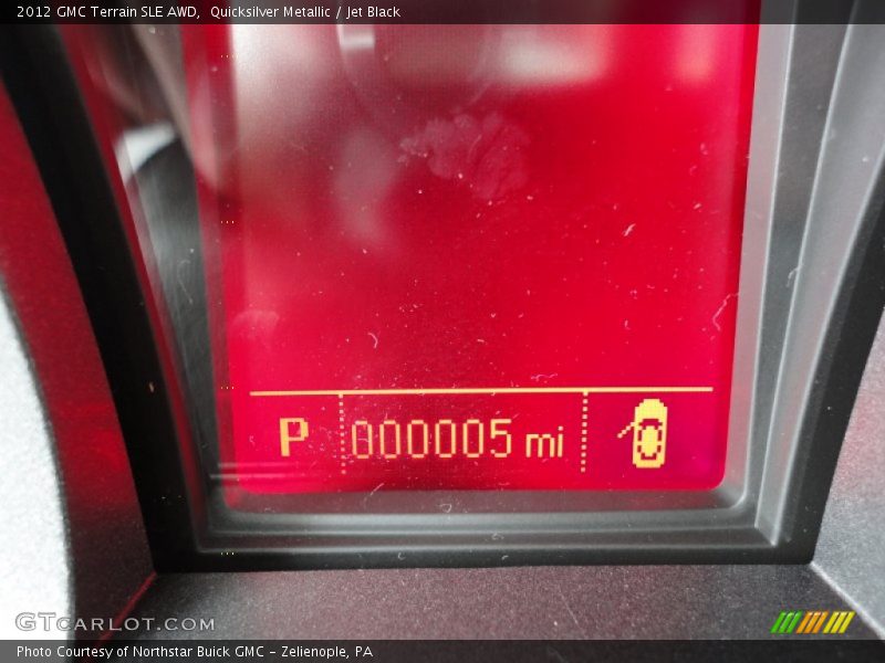 Quicksilver Metallic / Jet Black 2012 GMC Terrain SLE AWD