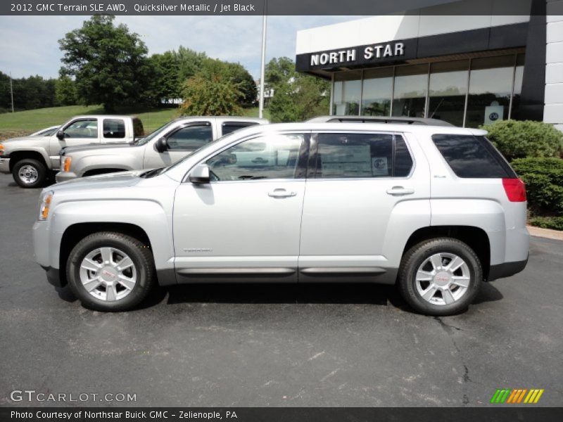 Quicksilver Metallic / Jet Black 2012 GMC Terrain SLE AWD