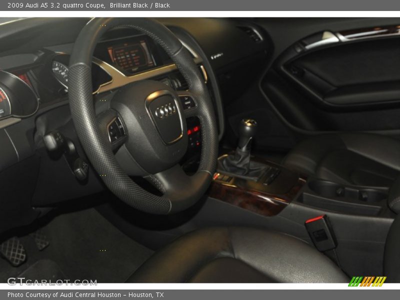 Brilliant Black / Black 2009 Audi A5 3.2 quattro Coupe