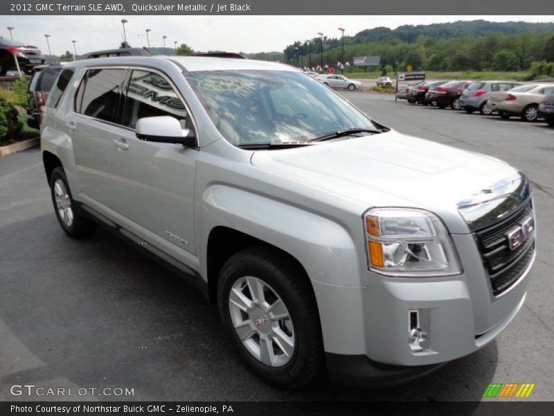 Quicksilver Metallic / Jet Black 2012 GMC Terrain SLE AWD