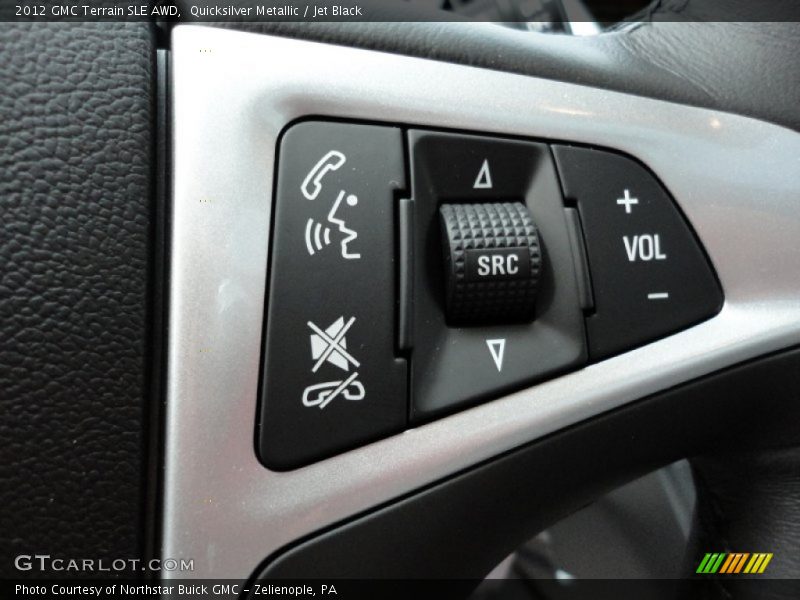 Quicksilver Metallic / Jet Black 2012 GMC Terrain SLE AWD