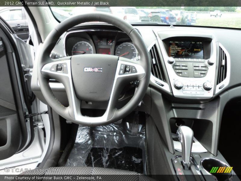 Quicksilver Metallic / Jet Black 2012 GMC Terrain SLE AWD