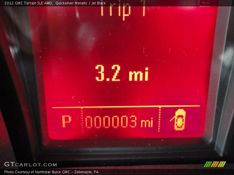 Quicksilver Metallic / Jet Black 2012 GMC Terrain SLE AWD